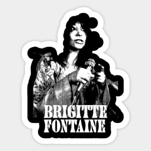Les petits chevaux Brigitte Fontaine Sticker